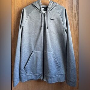 Nike Men's Dri-Fit Full Zip Gray Sweatshirt